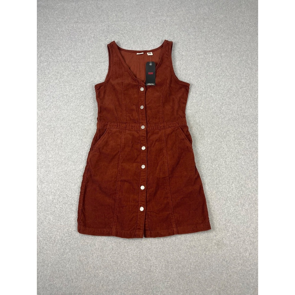 Levi's Rust Button-Down Mini Dress NWT - image 1